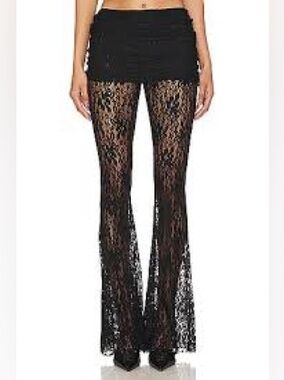 NWT I AM GIA KYLEH LACE FLARE PANT XL